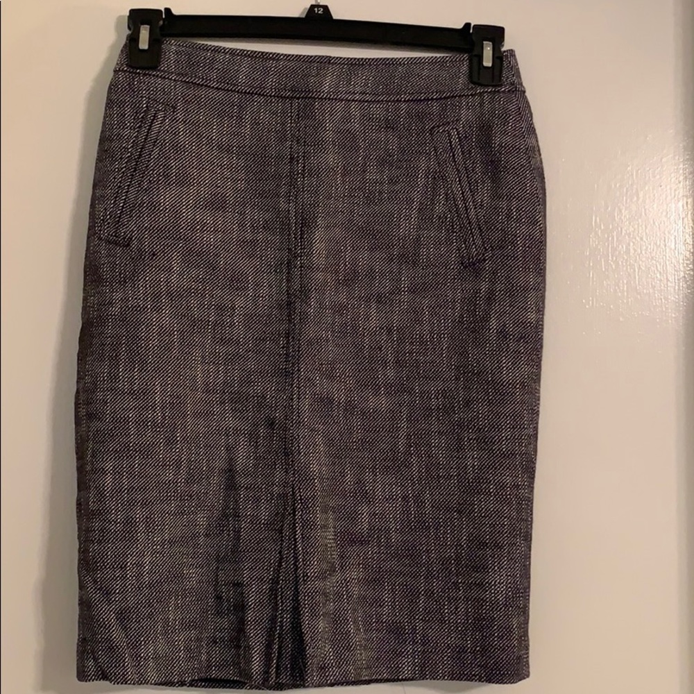 NWT Ann Taylor chambray pencil skirt size 2 - Picture 2 of 7